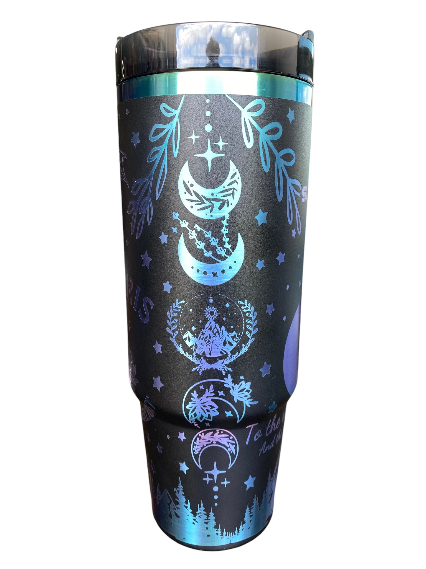 City of Starlight Stanley Tumbler | ACOTAR Night Court 40oz Mug | Velaris Holographic Design